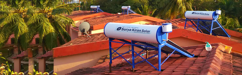 Solar ETC Water Heater Installed at Goa